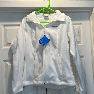 NWT White Columbia zip up jacket
